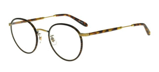 Garrett Leight WILSON unisex Brown Round Eyeglasses