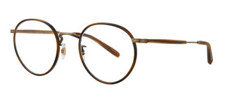 Garrett Leight WILSON unisex Brown Round Eyeglasses