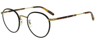 Garrett Leight WILSON unisex Black Round Eyeglasses