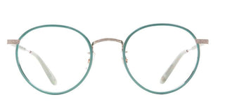 Garrett Leight WILSON unisex Green Round Eyeglasses