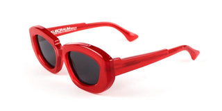 Kuboraum X23 Unisex Red Geometric Sunglasses