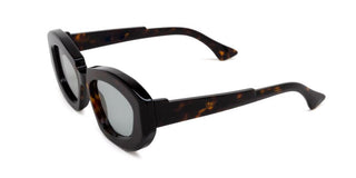 Kuboraum X23 Unisex Havana Geometric Sunglasses