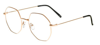 zerOne five ZO 925 women Rose gold Geometric Eyeglasses